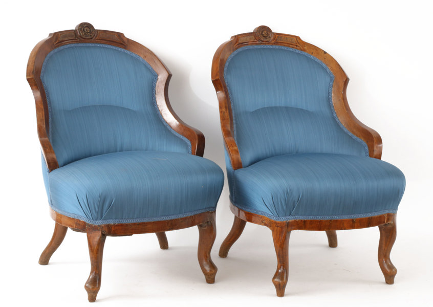 Fåtöljer ett par, 1800-talets senare del