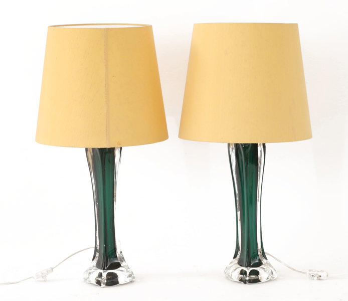 Bordslampor ett par, Flygsfors, 1900-talets andra hälft