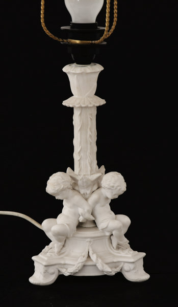 Bordslampa, Spode, England, 1800-tal