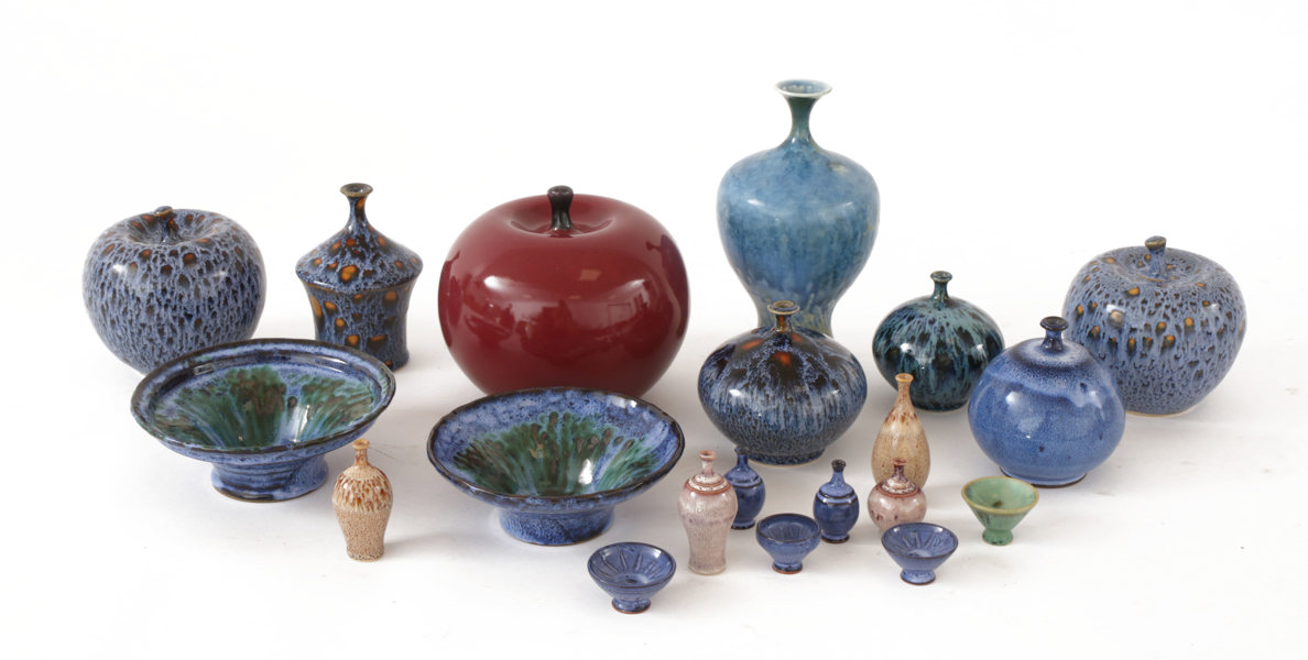 Stengods 20 delar, mestadels Gunnar Andersson