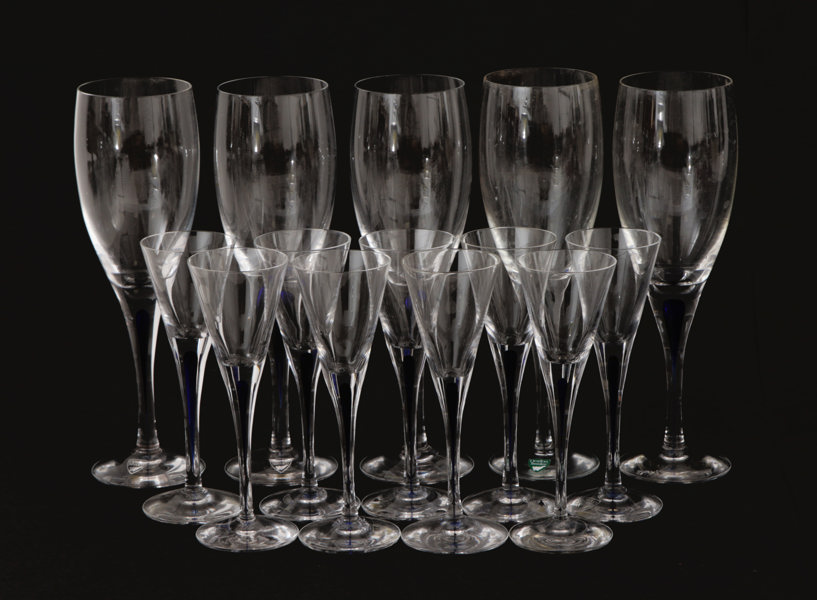 Glasservisdelar, "Intermezzo", Erika Lagerbielke för Orrefors