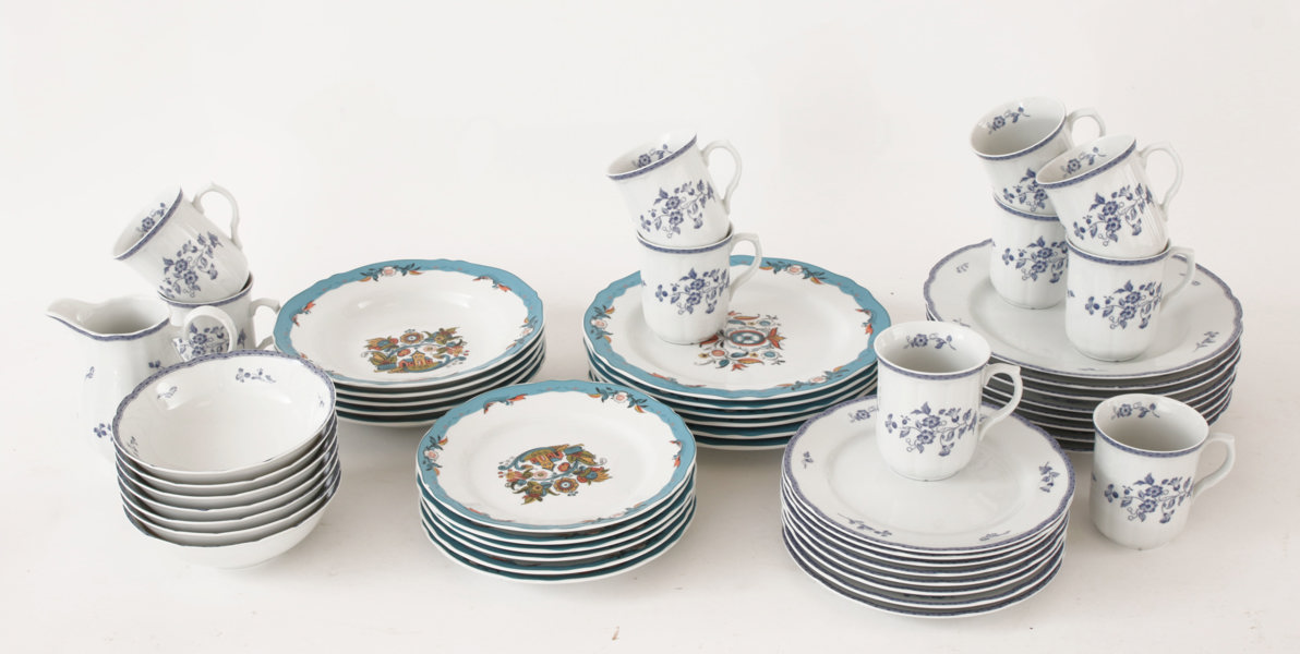 Servisdelar, bl.a. "Blå Herrgård", Fyrklövern