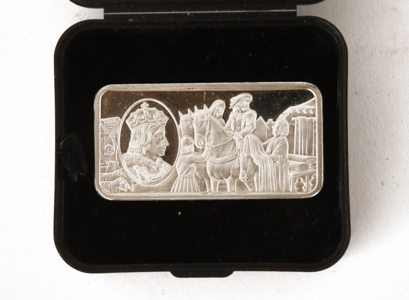 Plakett i sterlingsilver, England, Henry VII