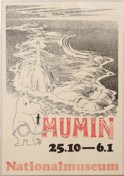 Utställningsaffisch, "Mumin", 1900-talets andra hälft