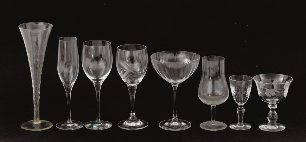 Glas 39 delar, bl.a. Orrefors