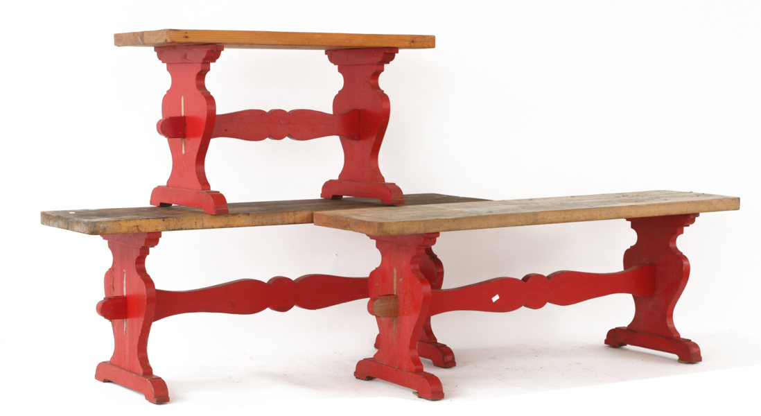 Bänkar 3st, 1900-talets andra hälft