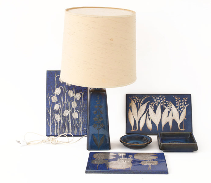 Stengods 6 delar, "Lagun", Sven Jonsson för Gustavsberg