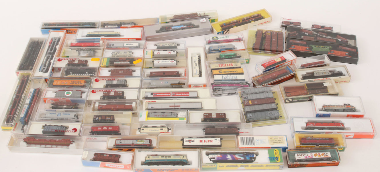 Parti lok och vagnar, Fleischmann, Hobbytrain, m.m.