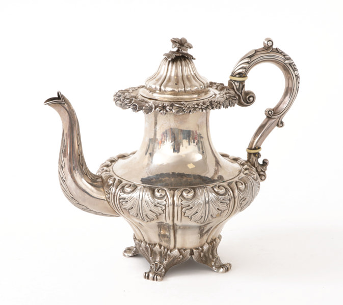 Kaffekanna i silver, 1843