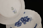 Förrättstallrikar 11st, "Blå blomster", Royal Copenhagen