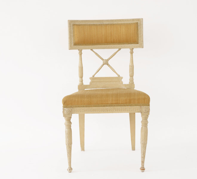 Stol, sengustaviansk, omkring år 1800