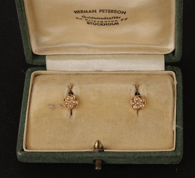 Kragknappar ett par, 18k