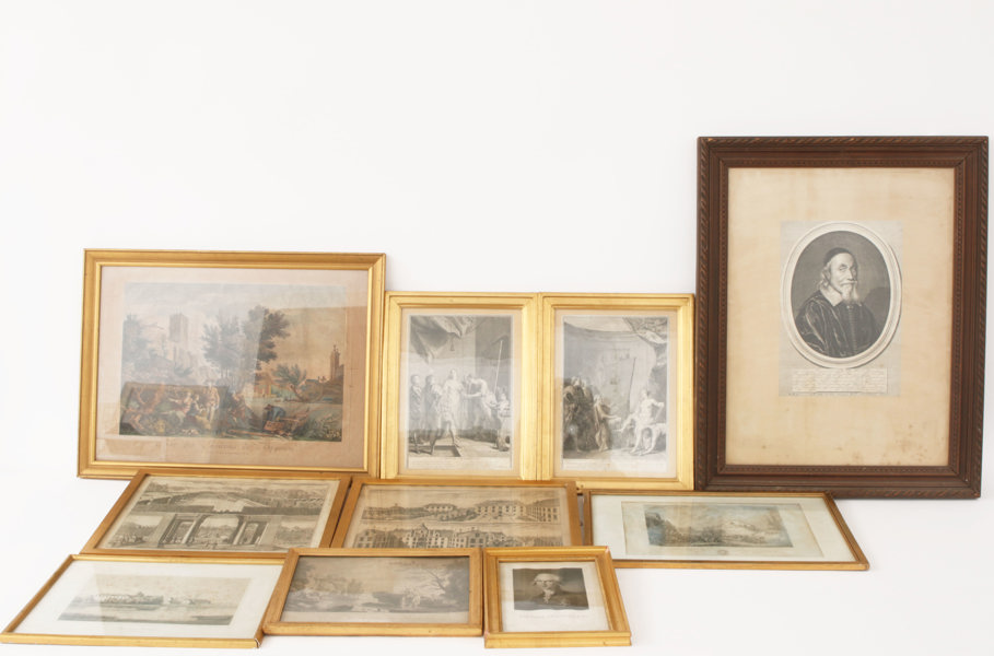 Grafik 11 delar, mestadels 17/1800-tal