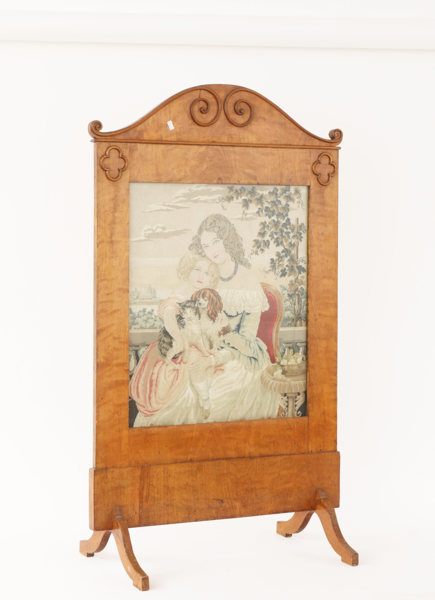 Brasskärm, senempire, 1800-tal