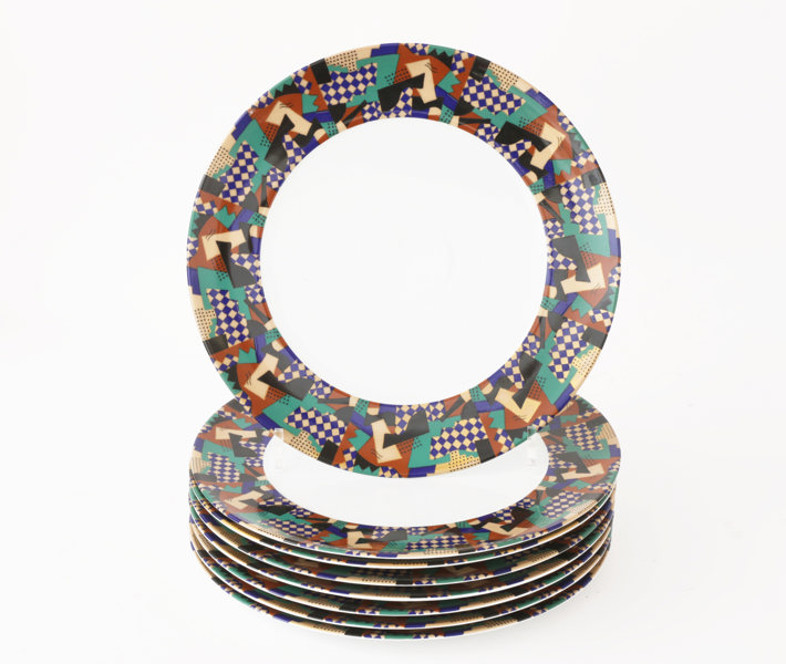 Mattallrikar 8st, "Festivo", Heikki Orvola för Rörstrand