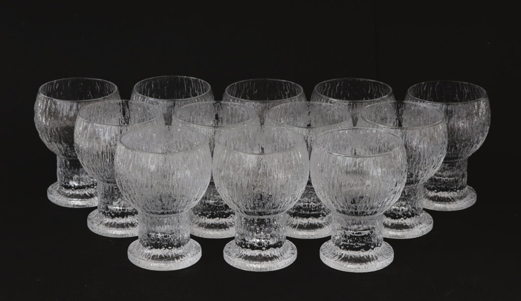 Glas på fot 12st, "Kekkerit", Iittala