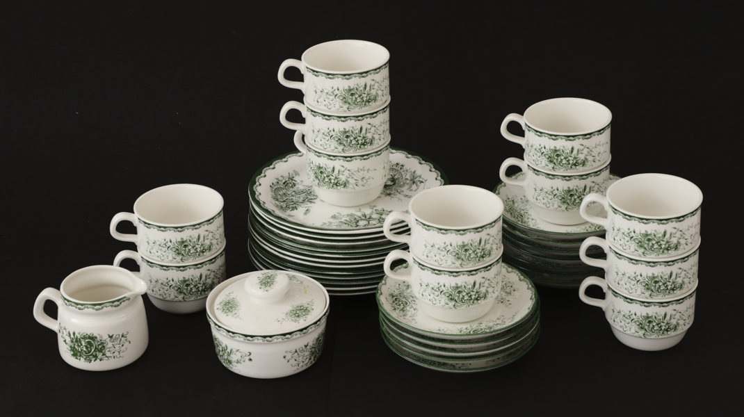 Kaffeservisdelar, "Grön Anna", Rörstrand