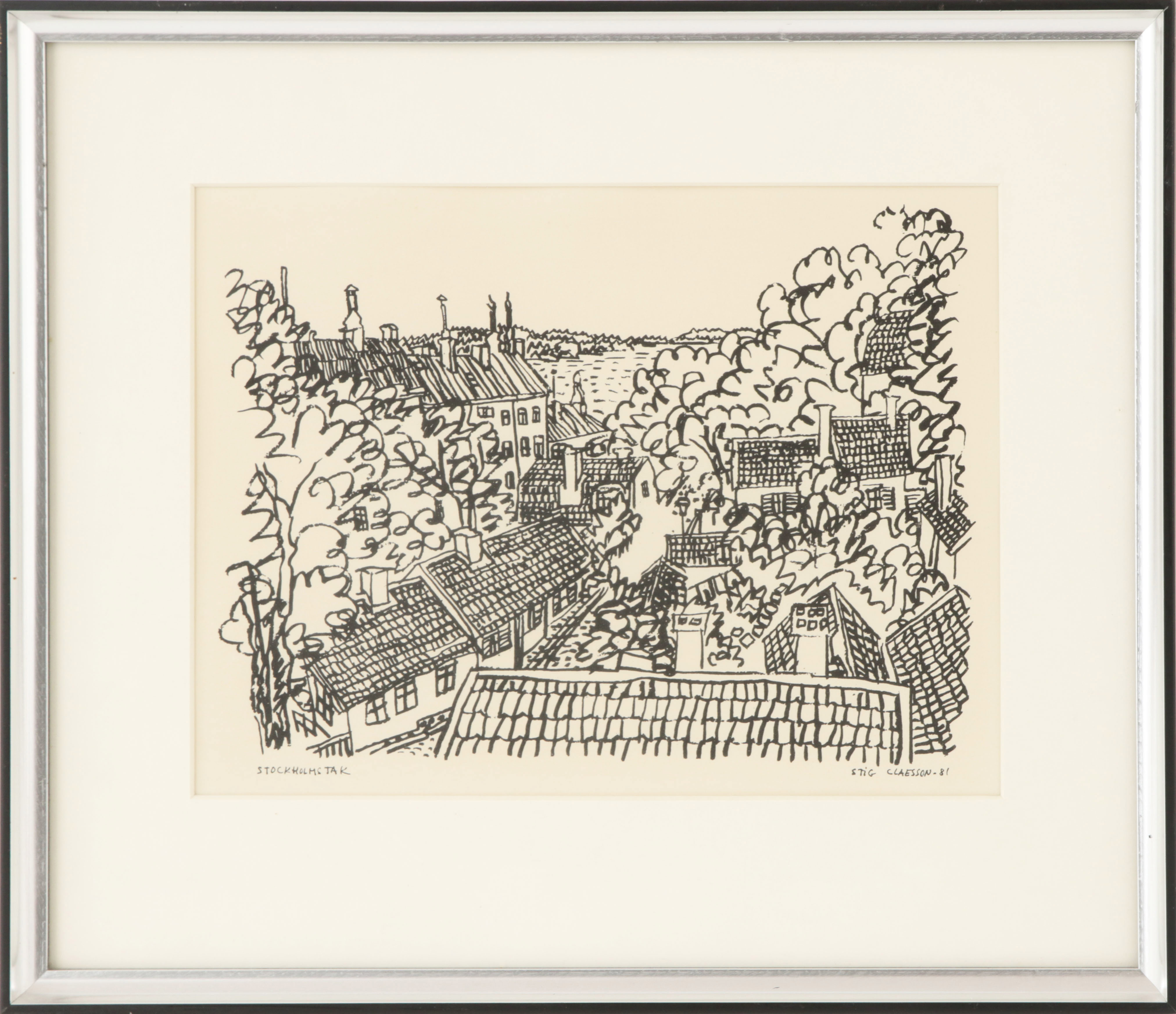 Stig Claesson (Slas) (1928-2008 | Auction dalarnasauktionsbyra.se