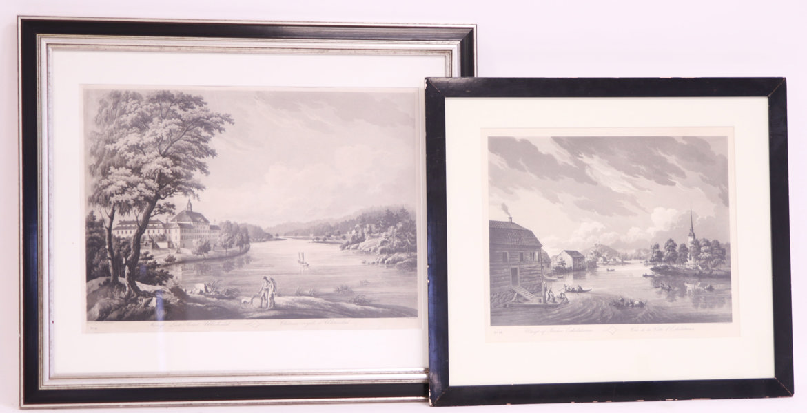 Kopparstick 2st, efter J.F.Martin