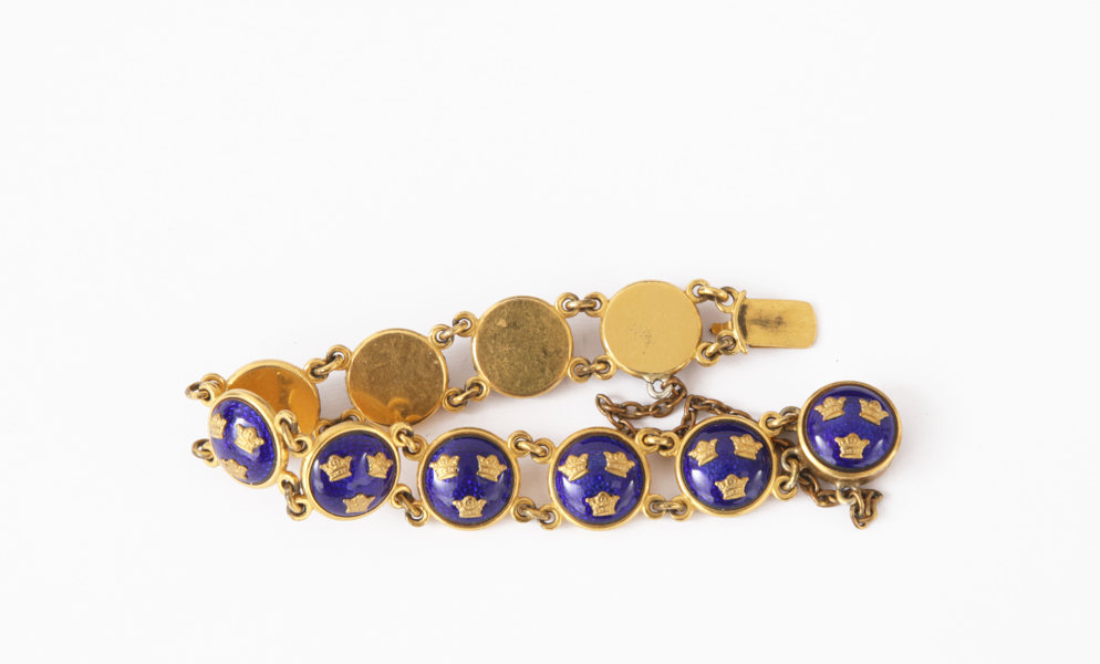 Armband i förgylld metall, Sporrong