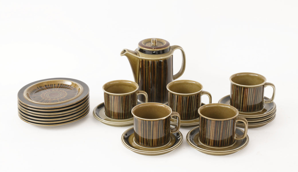 Teservisdelar, "Kosmos", Gunnel Olin-Grönqvist för Arabia