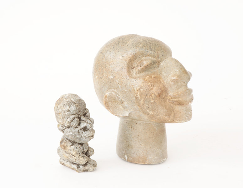 Skulpturer 2st, Afrika, 1900-tal