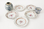 Porslin 7 delar, Kina, mestadels 1700-tal