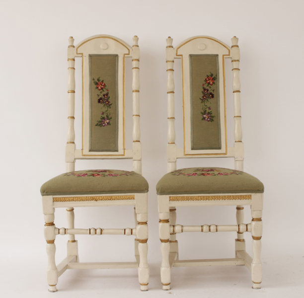 Stolar ett par, barockmodell, 17/1800-tal