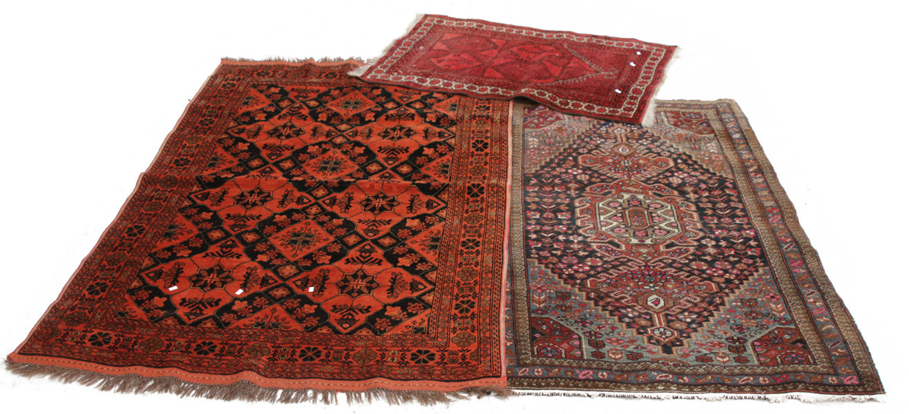 Handknutna mattor 3st, orientaliska