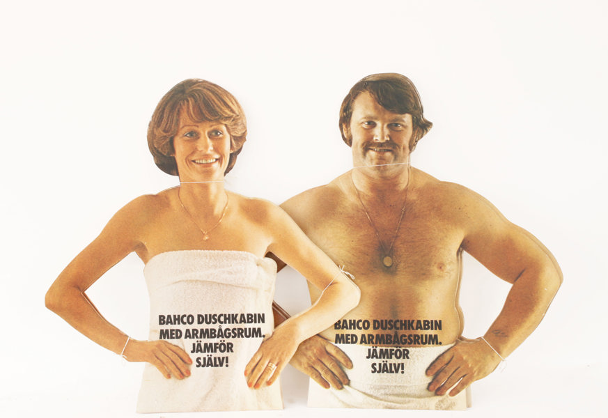 Reklamskyltar 10st, "Bahco Duschkabiner"