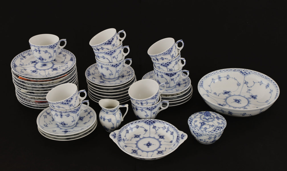 Servisdelar, "Musselmalet", Royal Copenhagen