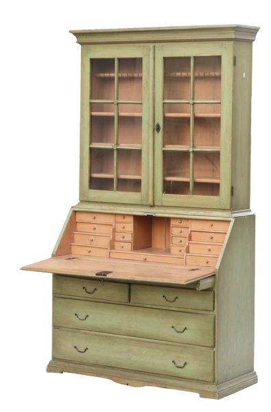 Skrivskåp med vitrin, gustavianskt, 1800-talets början