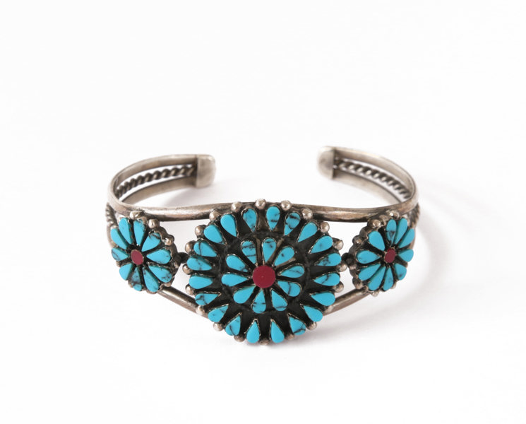 Armband i sterlingsilver, Navajo, USA