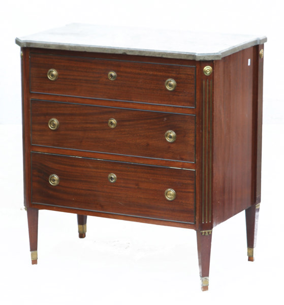 Byrå, sengustaviansk stil, 1900-talets början