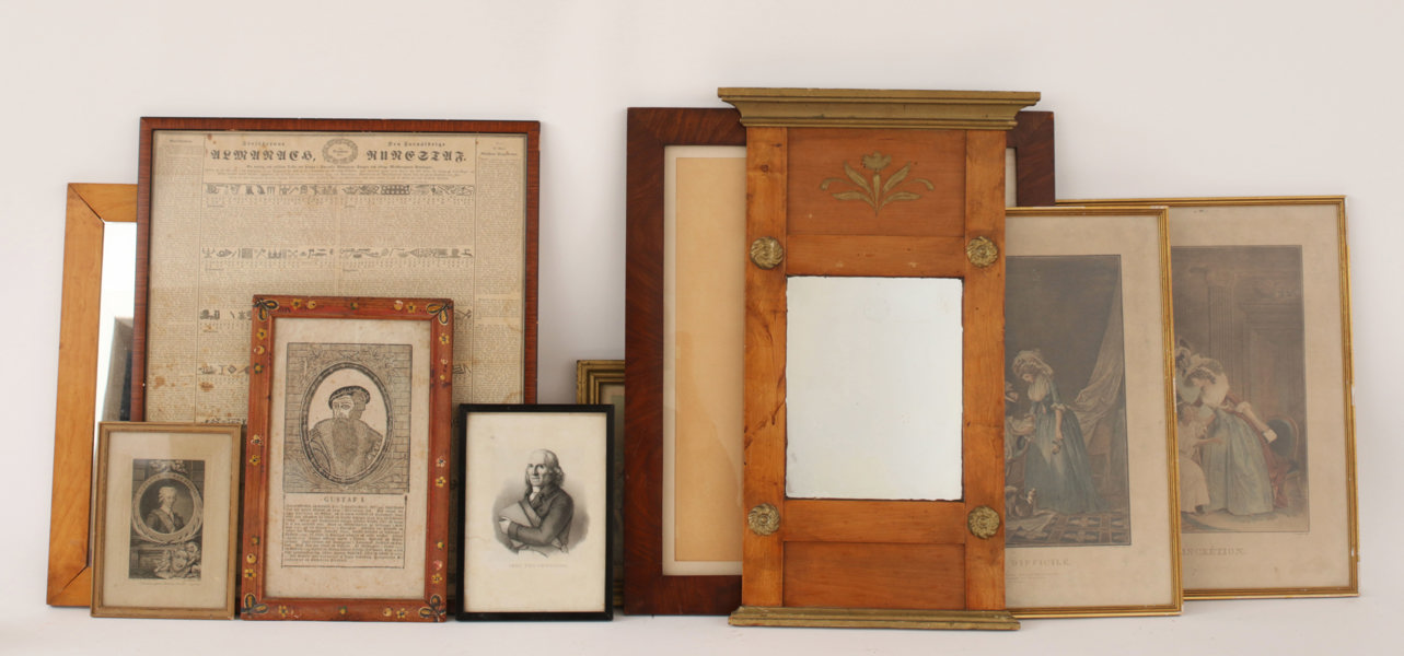 Parti 10 delar, mestadels 1800-tal