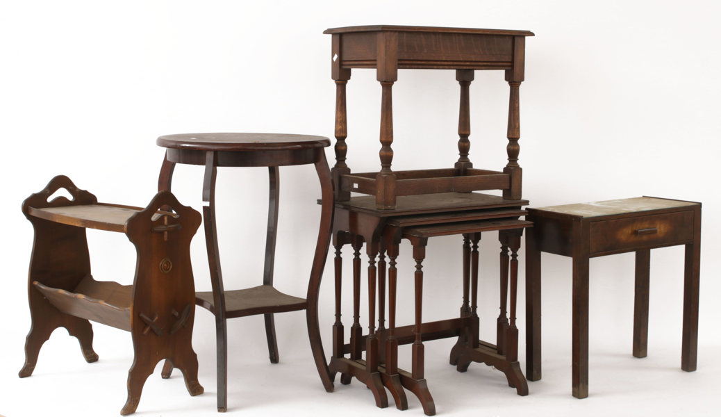 Möbler 5 delar, bl.a. 1900-talets första hälft