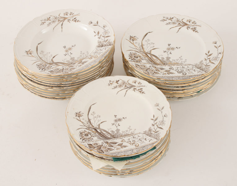 Matservisdelar, "Peking", Gustavsberg, 1800-talets slut