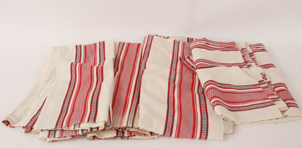 Gardinlängder 4st, 1900-tal