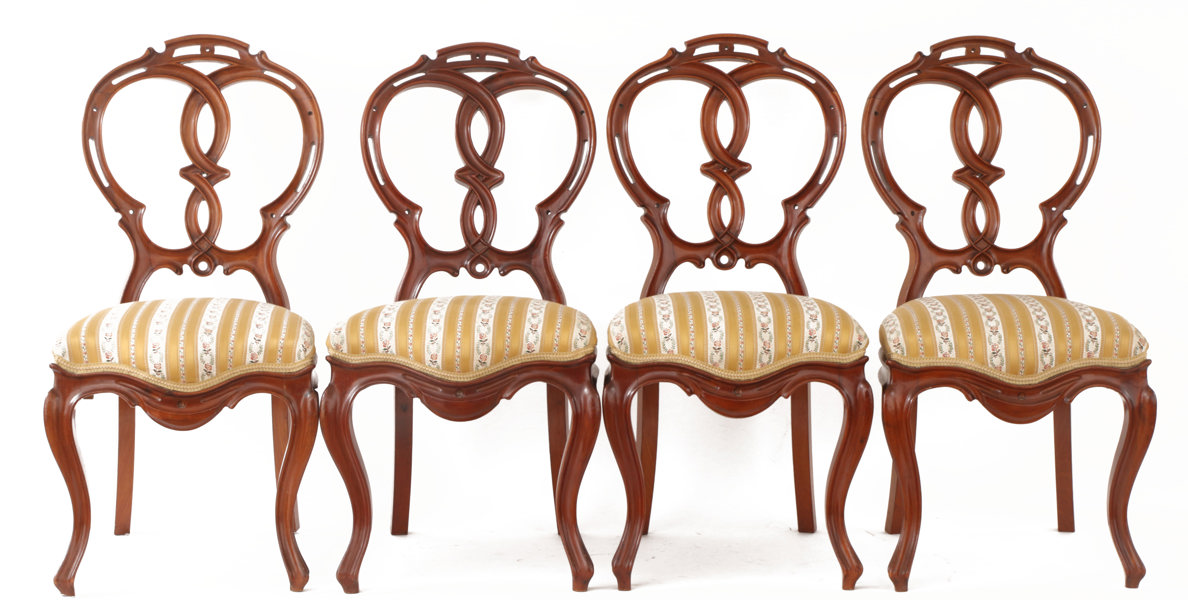 Stolar 7st, nyrokoko, 1800-talets senare del