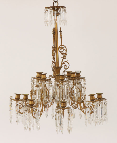 Ljuskrona, oskariansk, 1800-talets slut