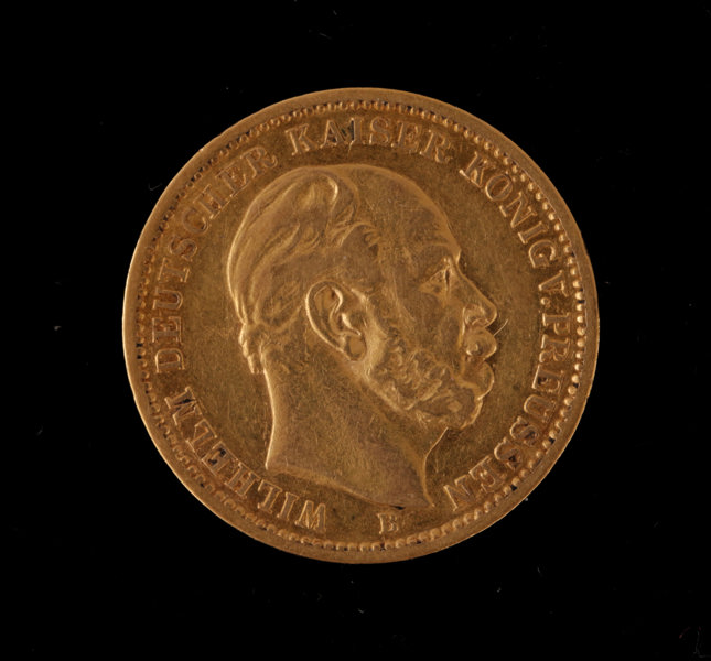 Guldmynt, 20 mark, Wilhelm I, Preussen, 1873