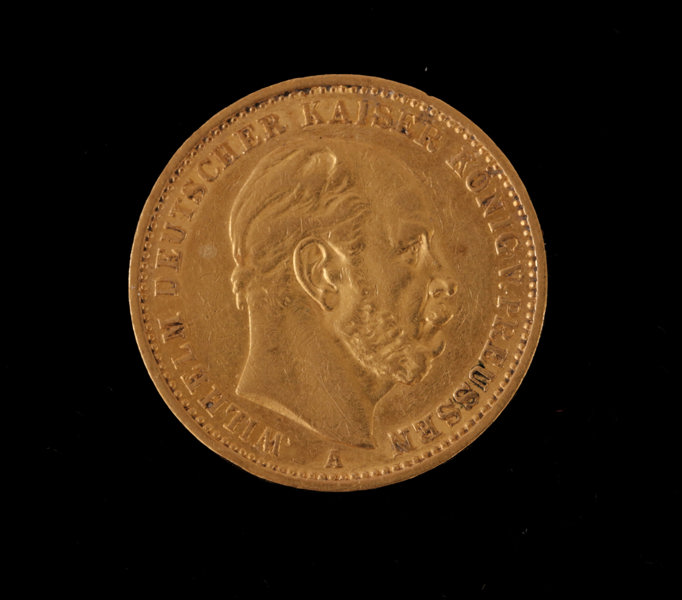 Guldmynt, 20 mark, Wilhelm I, Preussen, 1878