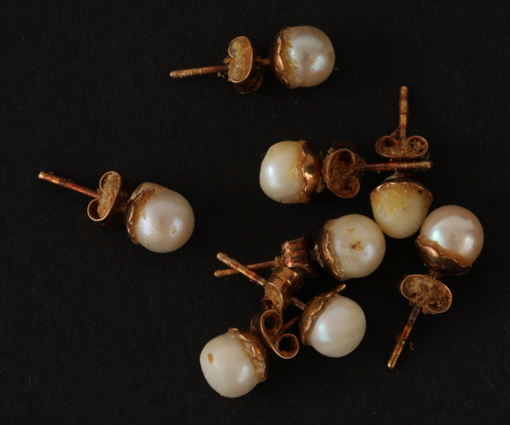 Örhängen 4 par, 18k