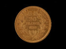 Guldmynt, 20 francs, Napoleon III, 1858