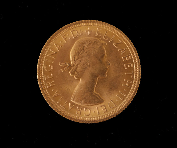 Guldmynt, 1 sovereign, Elizabeth II, England, 1967