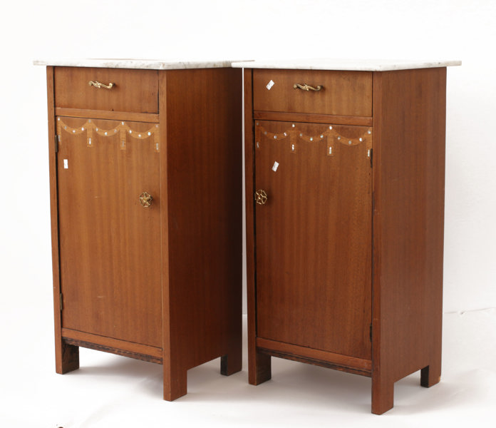 Nattduksbord ett par, jugend, tidigt 1900-tal