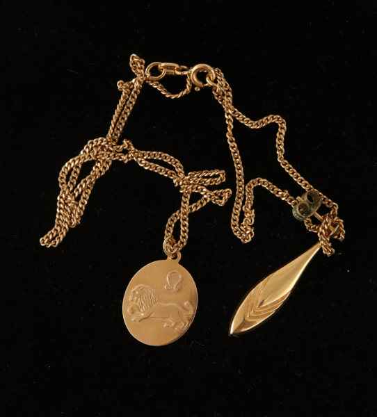 Smycken 2 delar, 18k