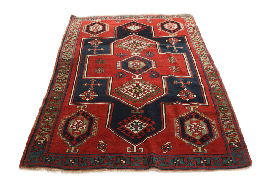 Handknuten matta, kaukasisk