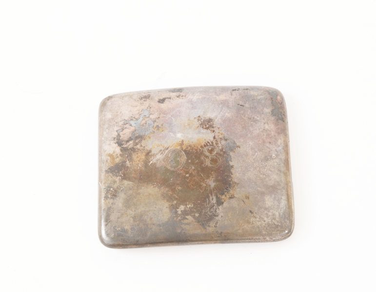 Cigarettetui i sterlingsilver, England, 1900-talets första hälft