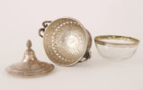 Sockerskål med lock, Louis XVI, Augsburg, Tyskland, 1700-talets slut